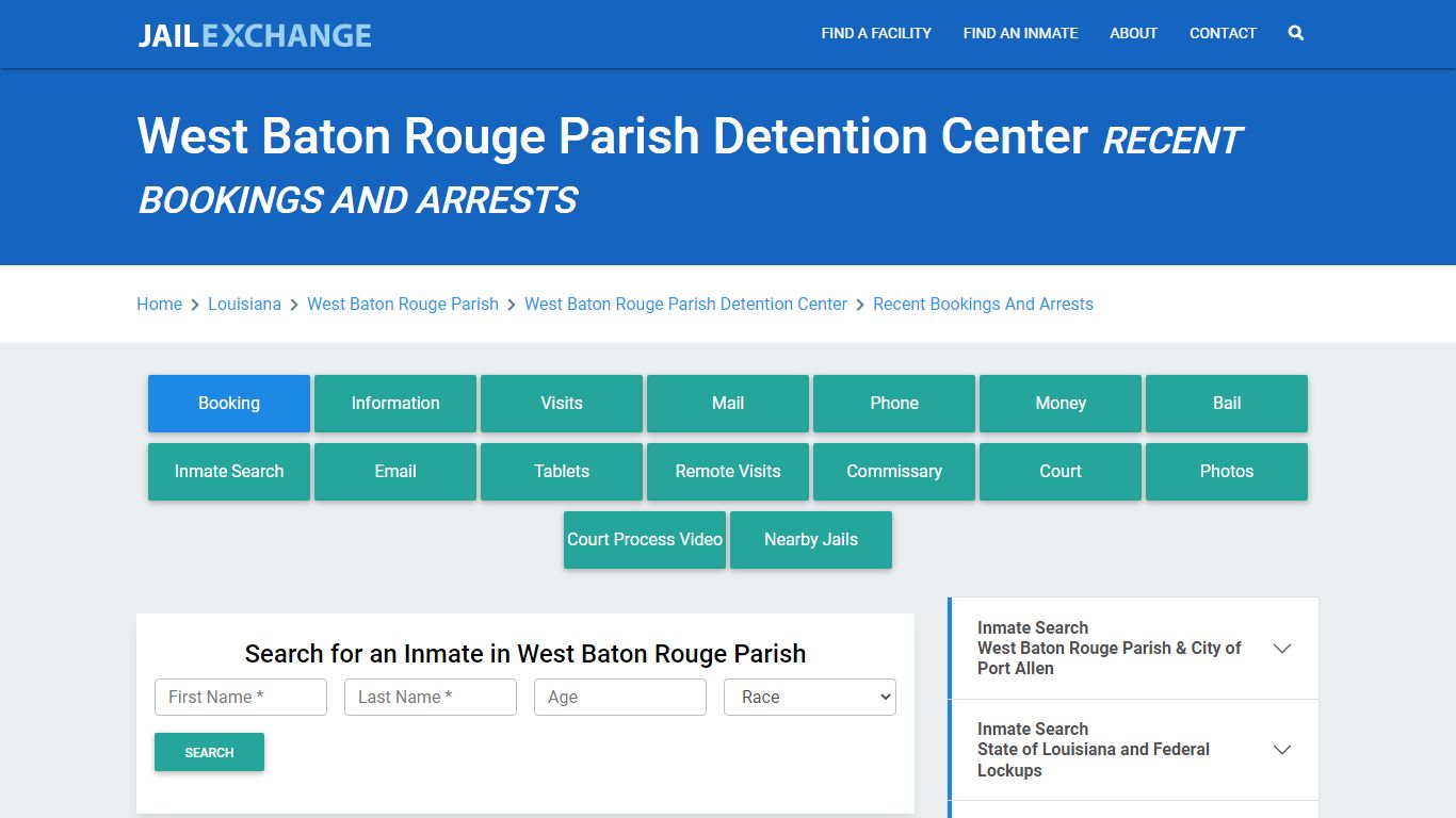 West Baton Rouge Parish Detention Center - Jail Exchange